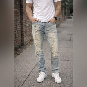 DISTRESSED / RIPPED JEANS BY LEGENDARY STATUS SZ 31 Acid Washed